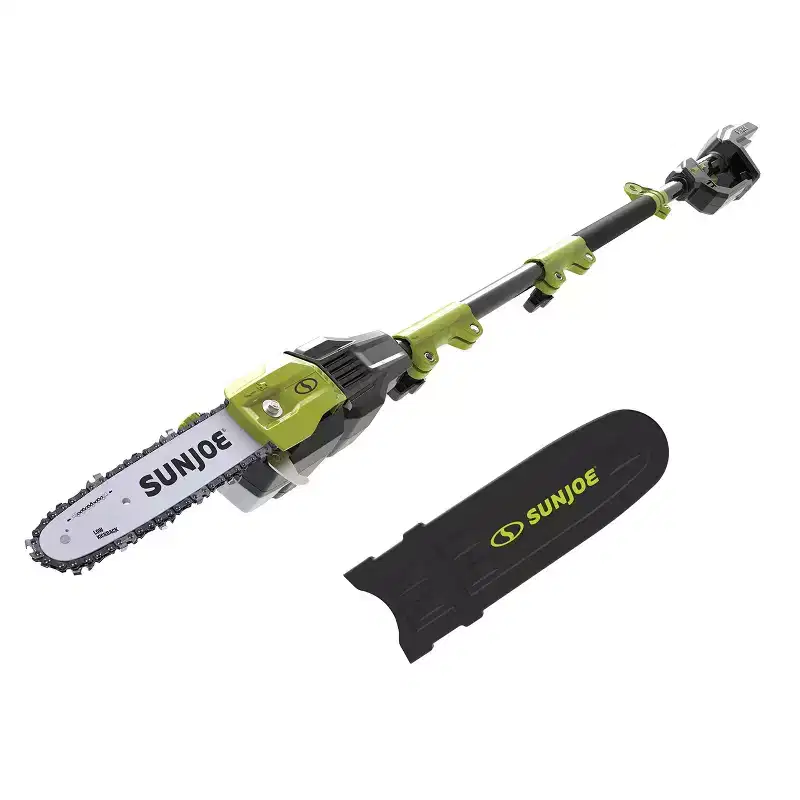Restored Sun Joe iON100V-10PS-CT | Cordless Telescoping Pole Chain Saw | 10-Inch | 100-Volt Max Lithium-iON | Tool Only (Refurbished)