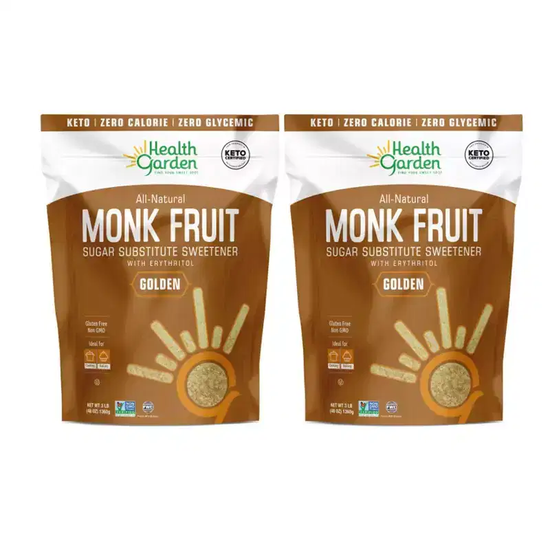 Health Garden Monk Fruit Golden Sweetener 3 lb -2pack