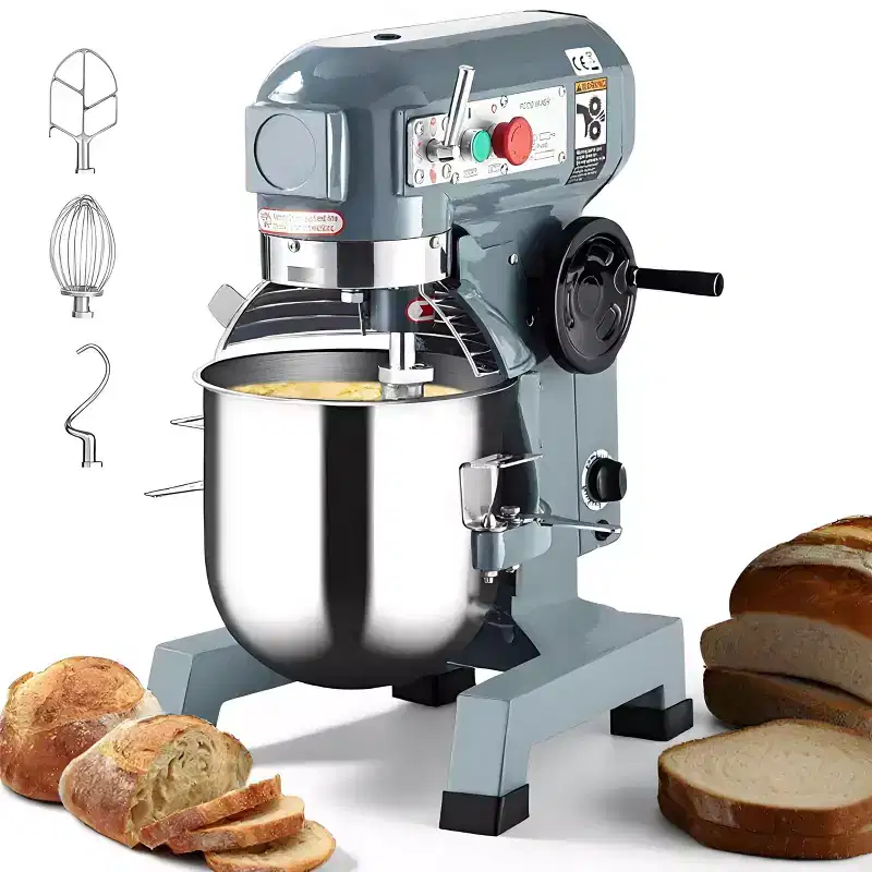 Stand Mixer, 450W 10QT Heavy Duty Food Mixer - 3-Speed Adjustable Stainless Steel Bowl for Baking, Restaurants