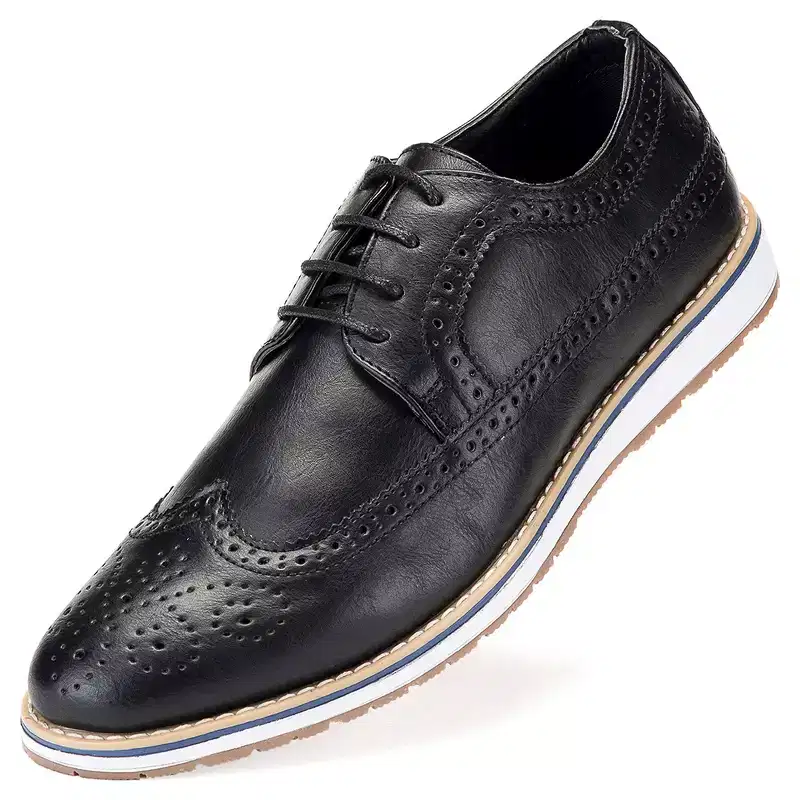 Mio Marino - Men's Ornate Wingtip Oxford Shoes
