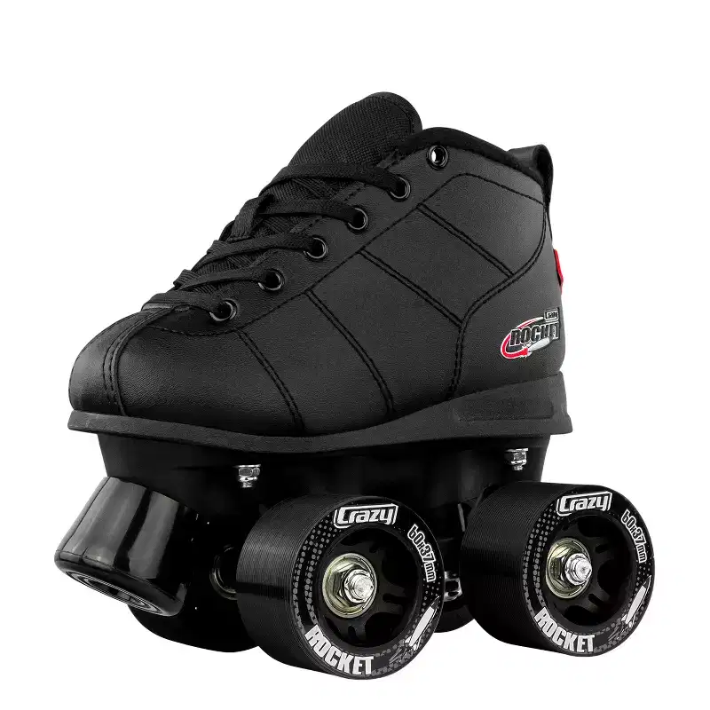 Crazy Skates Adjustable Rocket Roller Skates For Girls And Boys - Great Beginner Kids Quad Skates