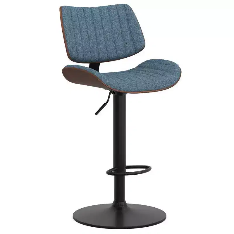 Adjustable Counter Height Swivel Bar Stool, Metal Frame, Foam Seat, Armless, Mid Back &ndash; Seat Height 25"-33", Holds 250 lbs