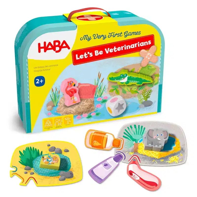 HABA My Very First Games - At the Vet, Toddler Games & Veterinarian Playset for Kids, Pretend Play Toys and Learning Toys for Toddlers 2-4 Years