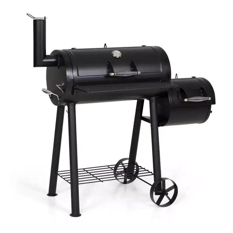 Garden GROTTO Charcoal Grill with Offset Smoker - All-Metal Steel Construction, 512 sq. in. Cooking Area for Outdoor Cooking