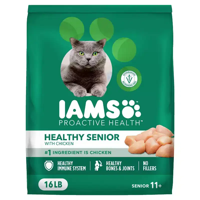 IAMS Proactive Health with Chicken Senior Premium Dry Cat Food