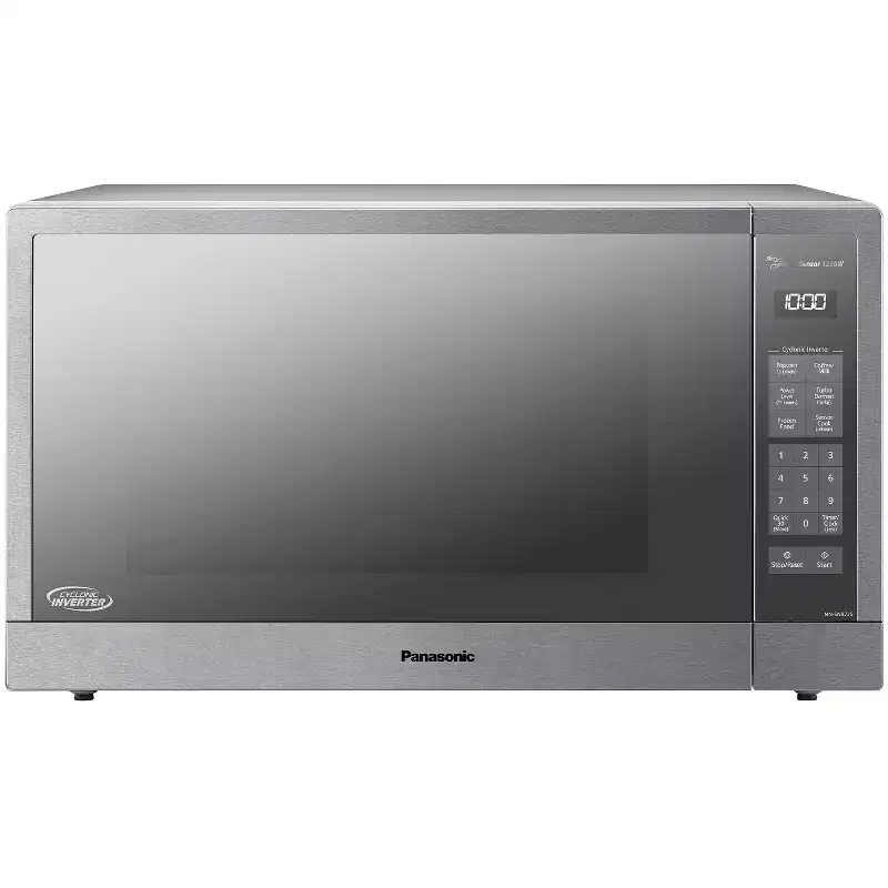 Panasonic 2.2 cu ft Cyclonic Inverter Microwave Oven - SN97JS: Countertop, 1250W, Sensor Cook, Digital Display
