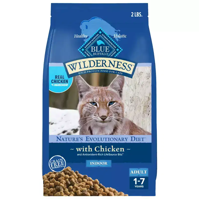 Blue Buffalo Wilderness High Protein Natural Adult Indoor Dry Cat Food with Chicken