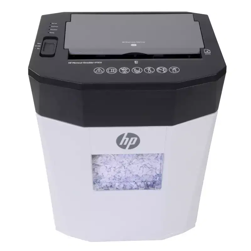 HP AF809 80-Sheet Microcut Auto-Feed Shredder