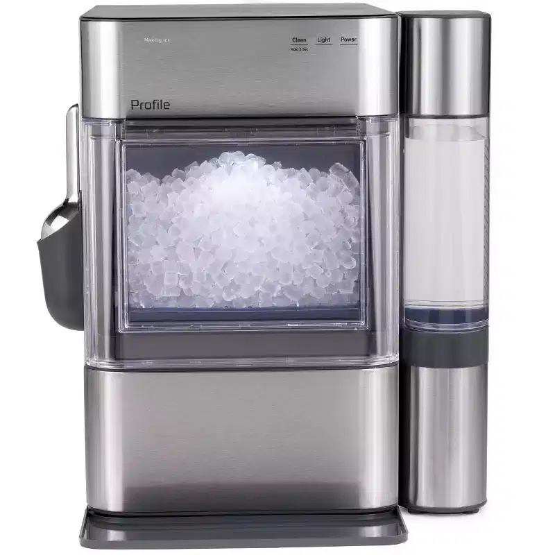 GE Appliances Opal 2.0 Ultra Nugget Ice Maker with Side Tank and Scale Inhibiting Filter