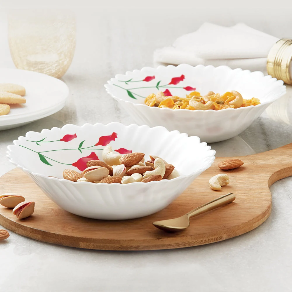 Red Petal Multipurpose Bowl Set &ndash; Pack of 4