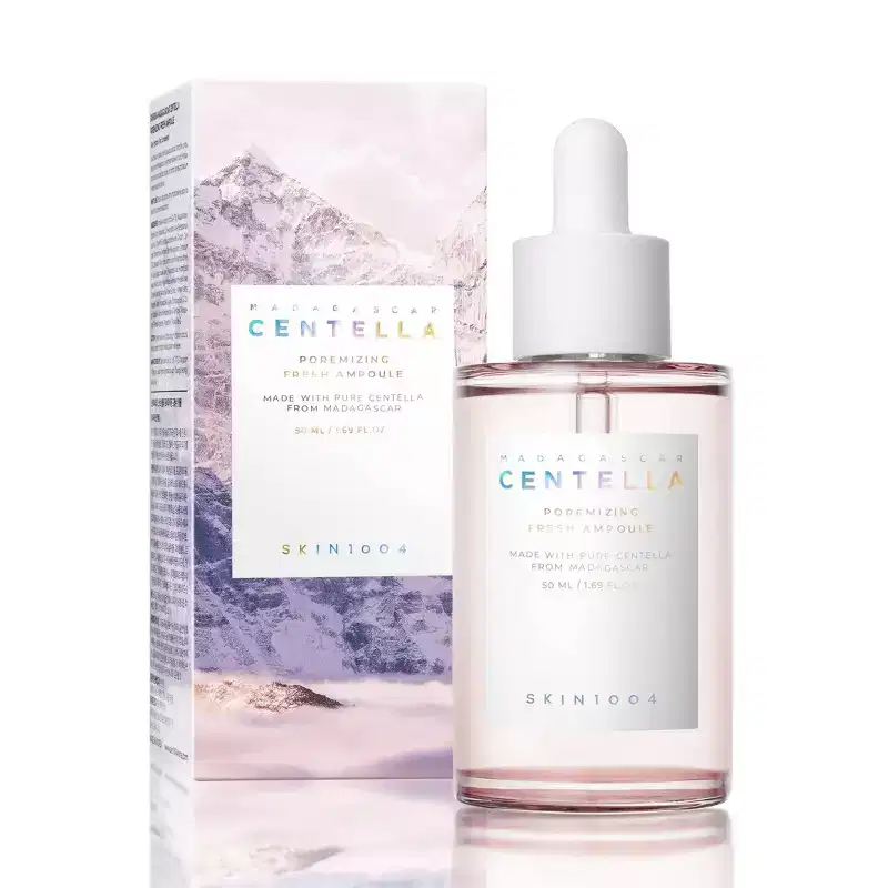 SKIN1004 Madagascar Centella Poremizing Fresh Ampoule Korean Skincare for Pore Care and Skin Tightening - Travel Size - 50ml