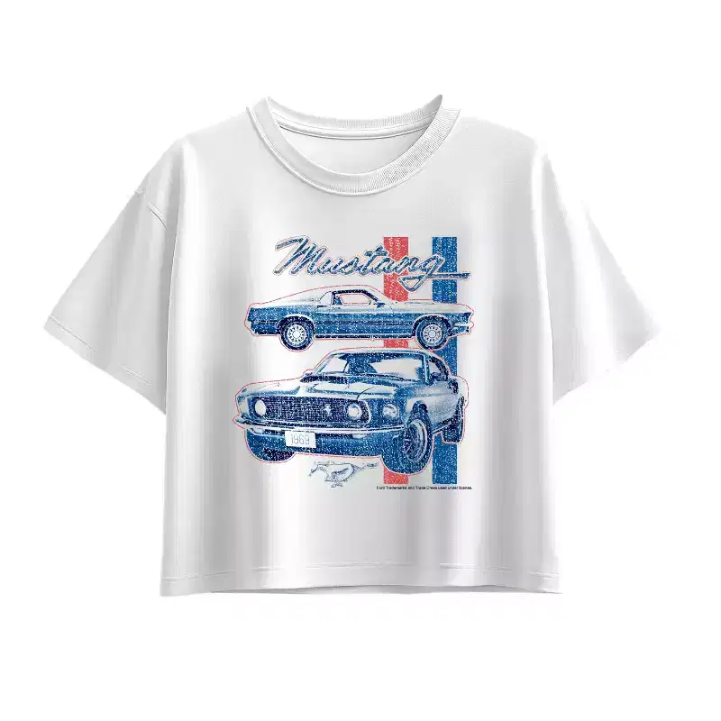 Girls' - Ford - 69 Mustang Short Sleeve Boxy Graphic T-Shirt