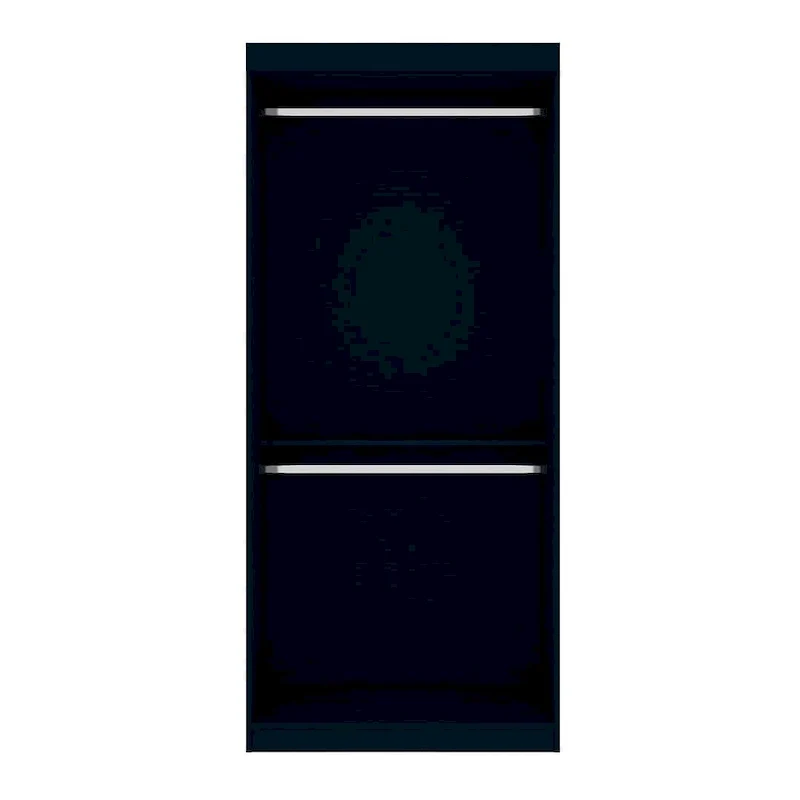 Manhattan Comfort Mulberry 35.9 Open Double Hanging Modern Wardrobe Closet with 2 Hanging Rods