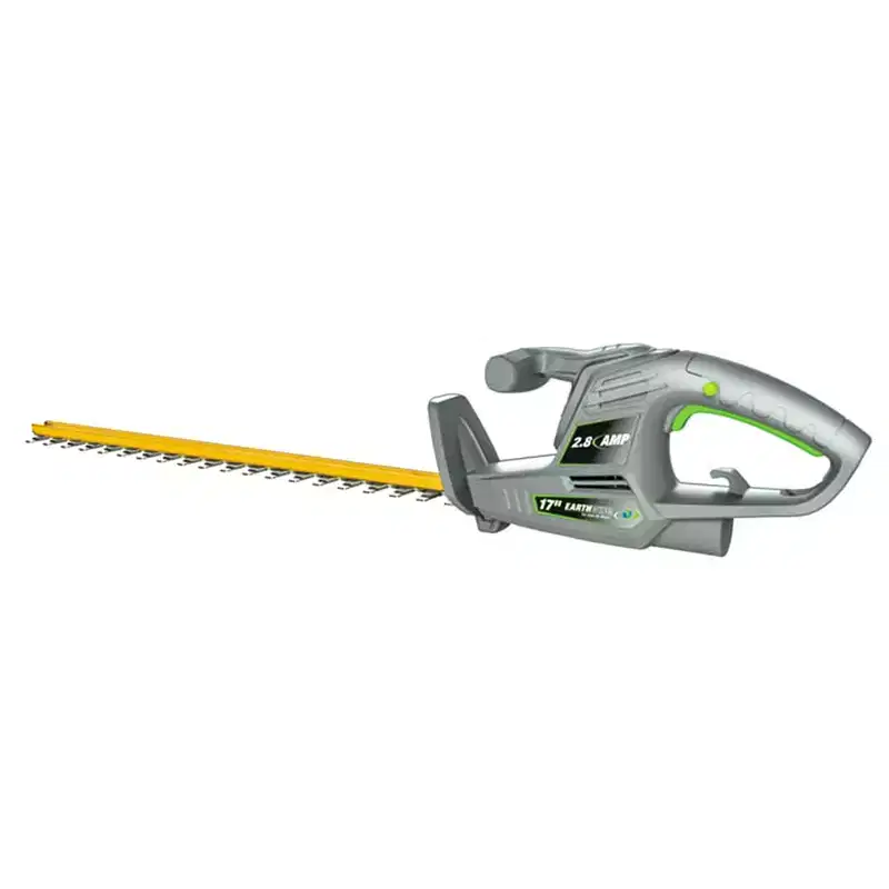 Earthwise 17 Inch Corded Electric Plug-In Hedge Trimmer with 2.8 Amp Motor and Cord Retention Design for Patio, Lawn, and Garden, Gray