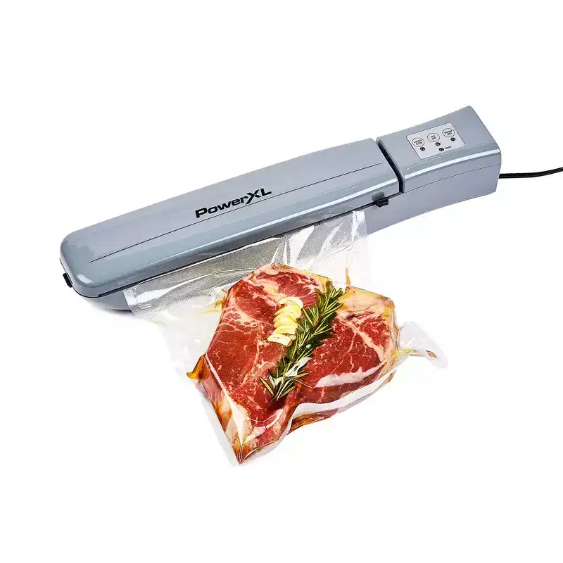 PowerXL Duo Nutrisealer Vacuum Sealer: Gray Food Sealer Machine, Metal & Plastic, Spot Clean, 90-Day Warranty