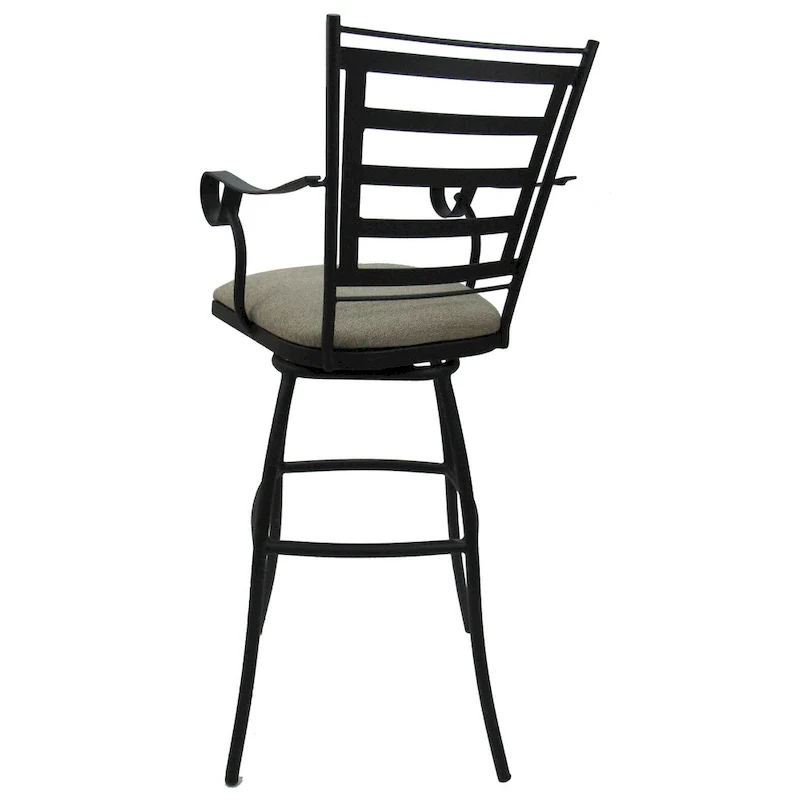 Extra Tall Spectator Swivel Bar Stool &ndash; 35" Black Frame, 360&deg; Swivel