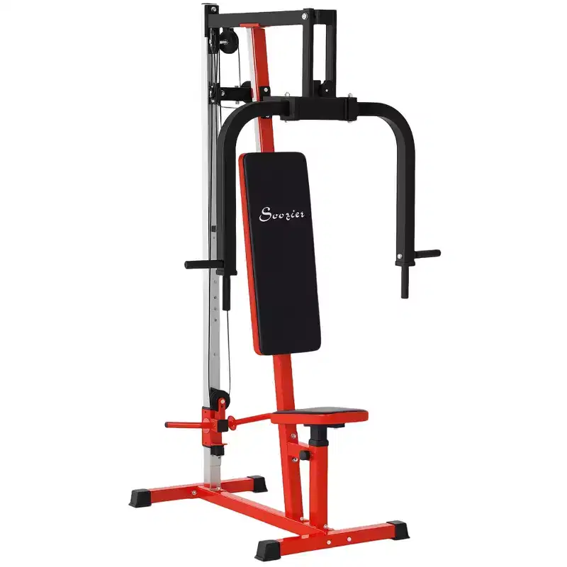 Soozier Chest Fly Chest Press Machine for Back, Pectoral, Rear Deltoid and Shoulder Training