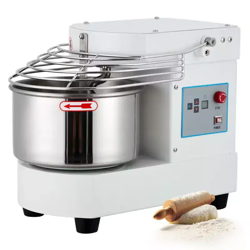 Food Mixer 10.5 Qt 650W - Dual-Rotation Dough Kneading Machine with Touchscreen Timer, Stainless Steel Bowl & Safety Shield for Bakeries/Restaurants