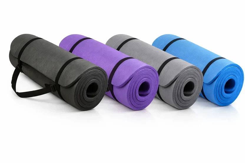 Extra-Thick 10?mm NBR Foam Yoga Mat &uml;C Non?Slip, Eco-Friendly, Cushioned Comfort with Carry Strap for Home Fitness, Pilates, HIIT & Gymnastics