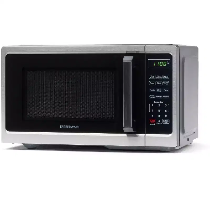 Farberware Classic 0.9 Cu. Ft 900-Watt Microwave Oven, Stainless Steel