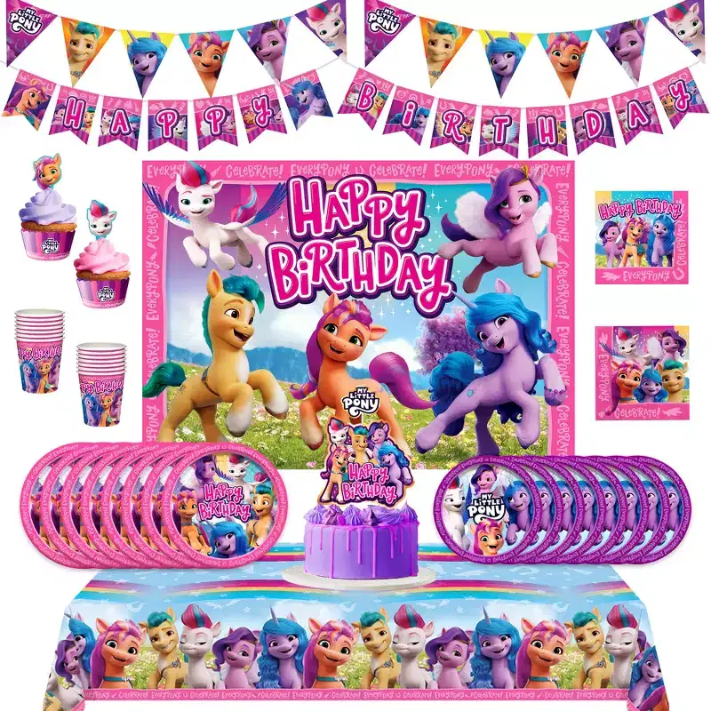 Treasures Gifted My Little Pony Party Decorations Ultimate Set for 24 Guests