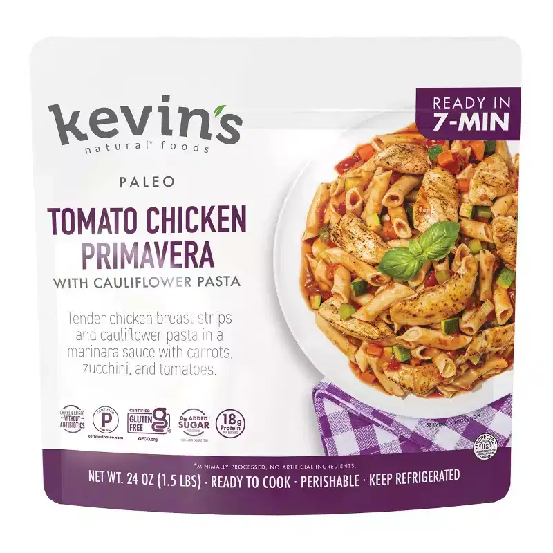 Kevin's Natural Foods Gluten Free Tomato Chicken Primavera Pasta - 24oz