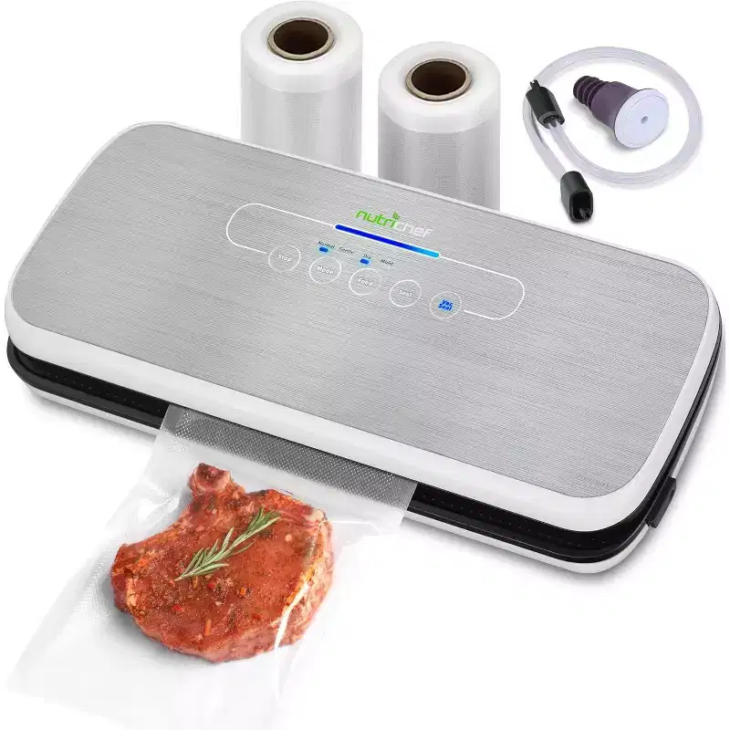 NutriChef Automatic Food Vacuum Sealer - Silver