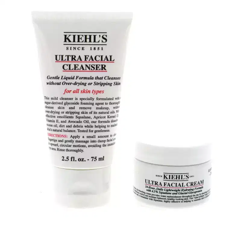 Kiehl's Hydration Starts Here Skincare Set (Ultra Facial Cleanser, 2.5 oz, Ultra Facial Cream, 0.95 oz)