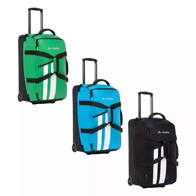 65L Wheeled Rolling Suitcase, PVC-Free, Eco-Friendly Canvas, Padded Handles