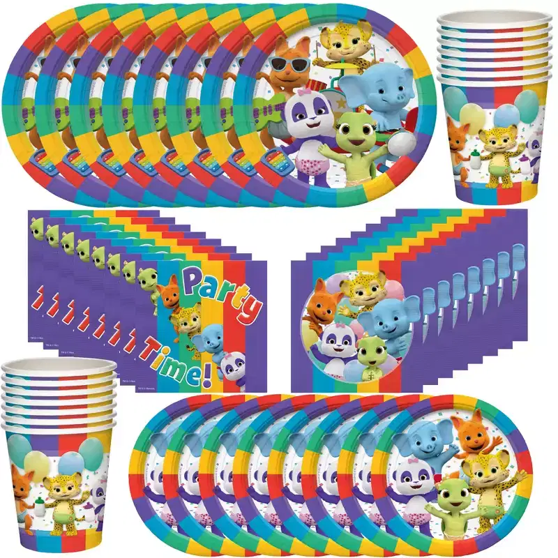 Treasures Gifted Word Party Birthday Supplies Tableware Classic Set for 16 Guests