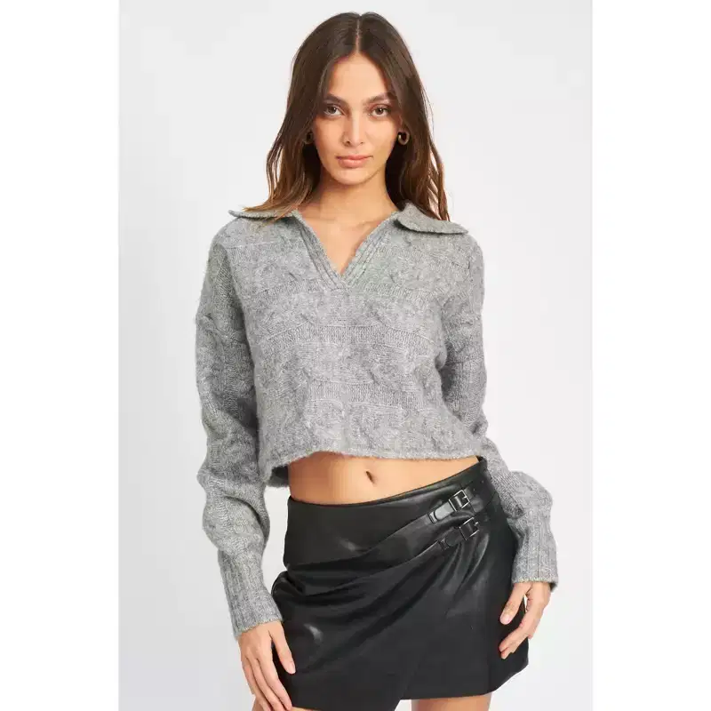 EMORY PARK Women's Just Above Waist Pullover sweaters