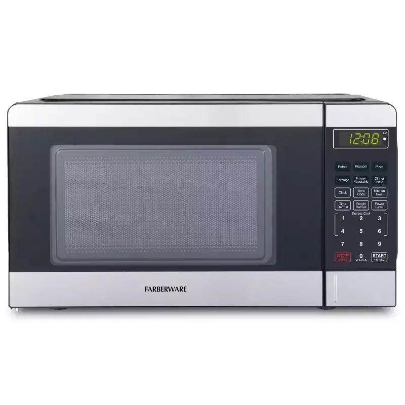 Farberware Black & Stainless Steel Countertop Microwave Oven