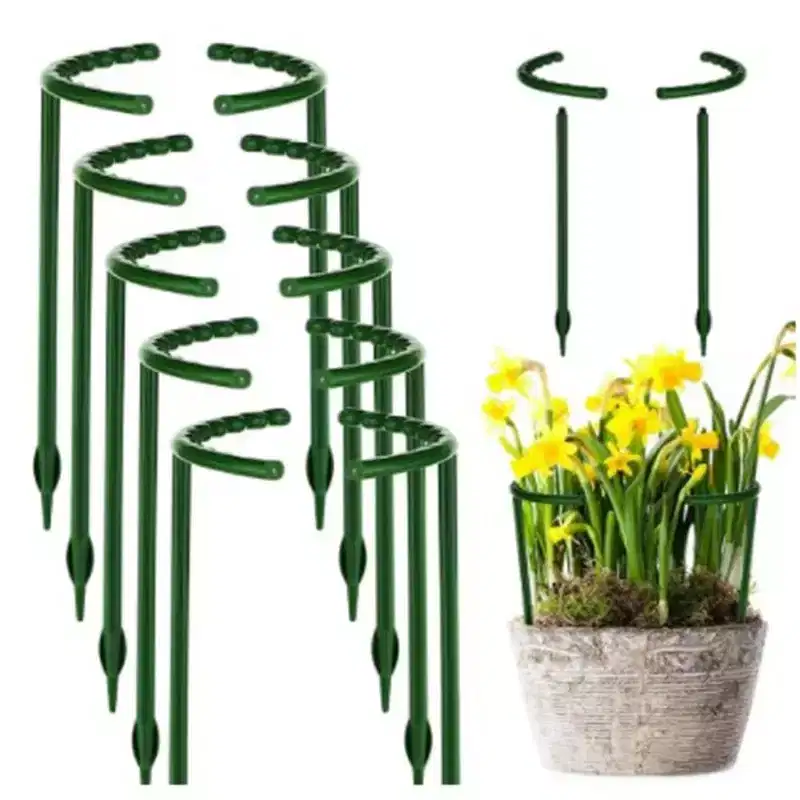 6-piece plant stand, ring, semi-circular, metal plants for flowers, vegetables, indoor leaves