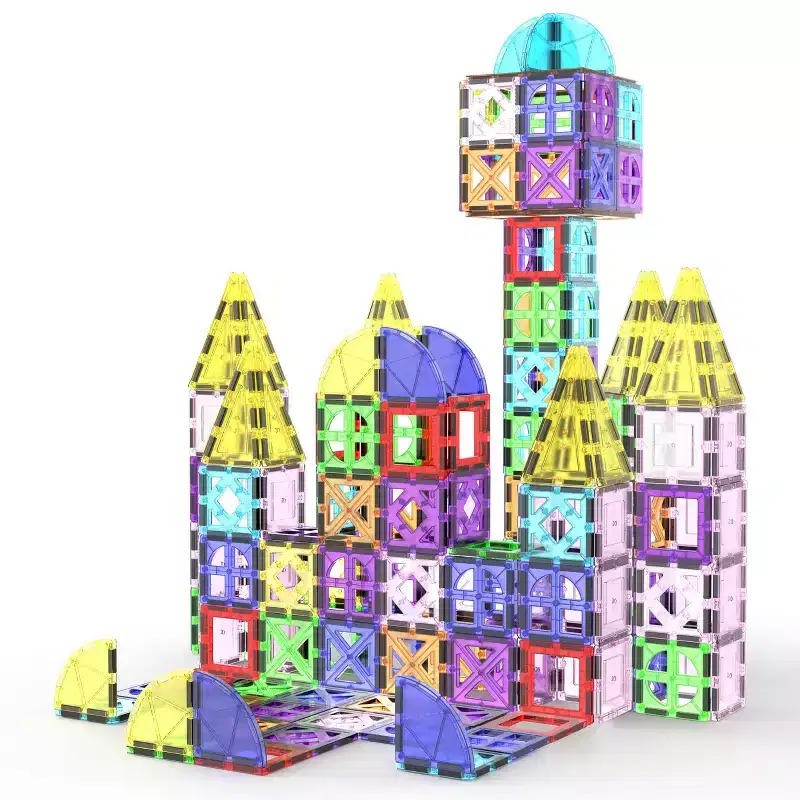 PICASSO-TILES 36PCS Magnetic Tiles for Kids  STEM Construction Building Blocks Set, Educational Creative Learning Toy for Boys & Girls