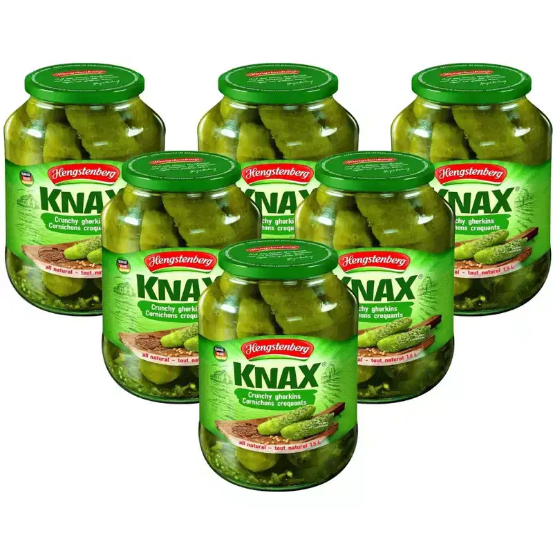 Hengstenberg Crunchy Gherkin Pickle - Case of 6/57.5 oz