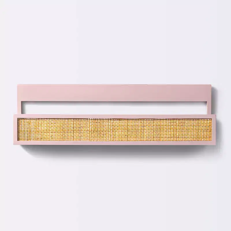 Woven Backless Book Nook Decorative Wall Shelf - Pink - Cloud Island™