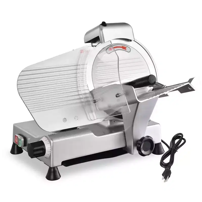 Wechef 10 Commercial Meat Slicer 240W 530RPM Electric Cheese Deli Food Slicer Stainless Steel Blade Veggies Cutter