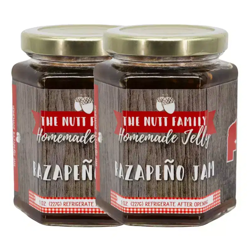 Nutt Family Jams & Jellies 8 oz Razapeo Jam - Pack of 2