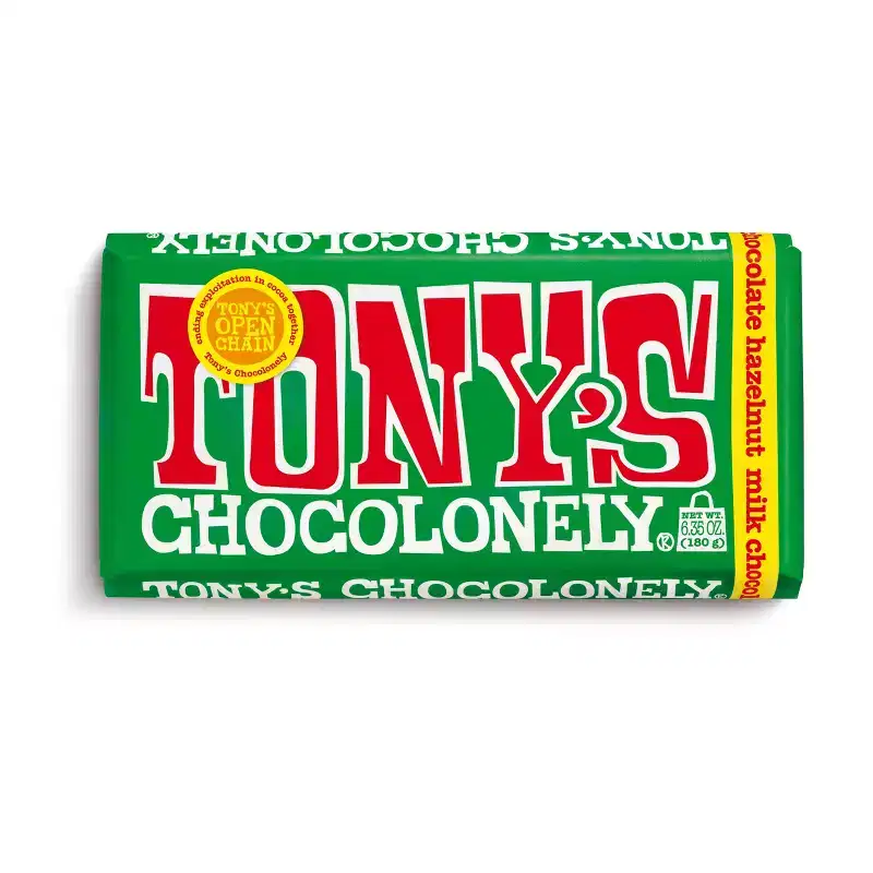 Tony's Chocolonely Hazelnut Bar Candy - 6.35oz