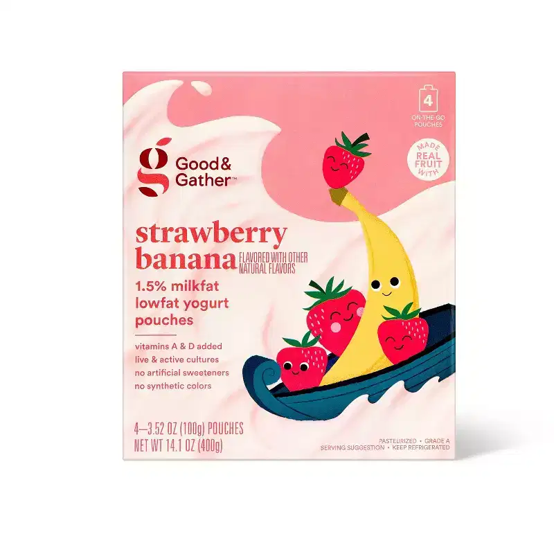 Yogurt Pouches - 3.5oz/4ct - Good & Gather