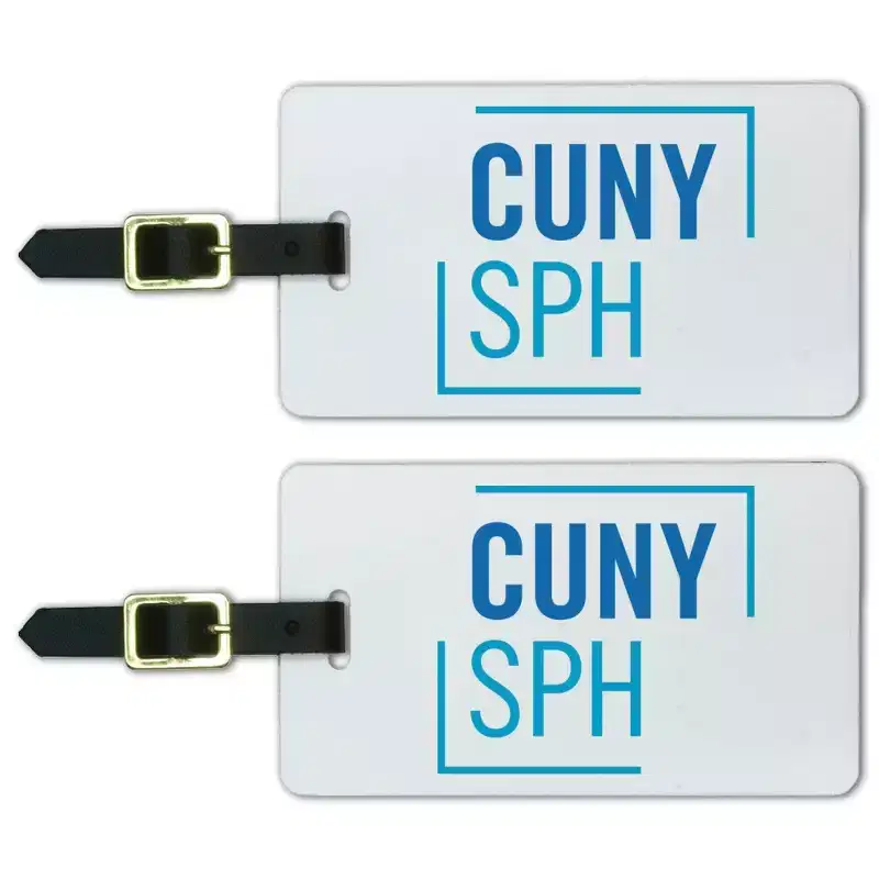 CUNY School of Public Health Primary Logo Luggage ID Tags Suitcase CarryOn Cards Set of 2