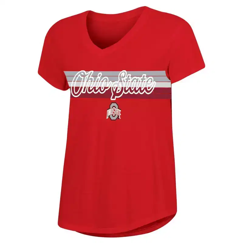 NCAA Ohio State Buckeyes Women's V-Neck T-Shirt