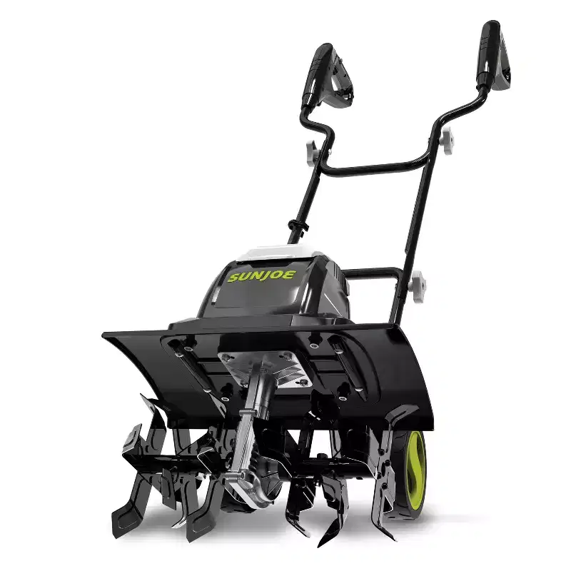 Sun Joe Electric Garden Tiller Cultivator, Steel Tines, 15 Amp, 15.7, TJ605E