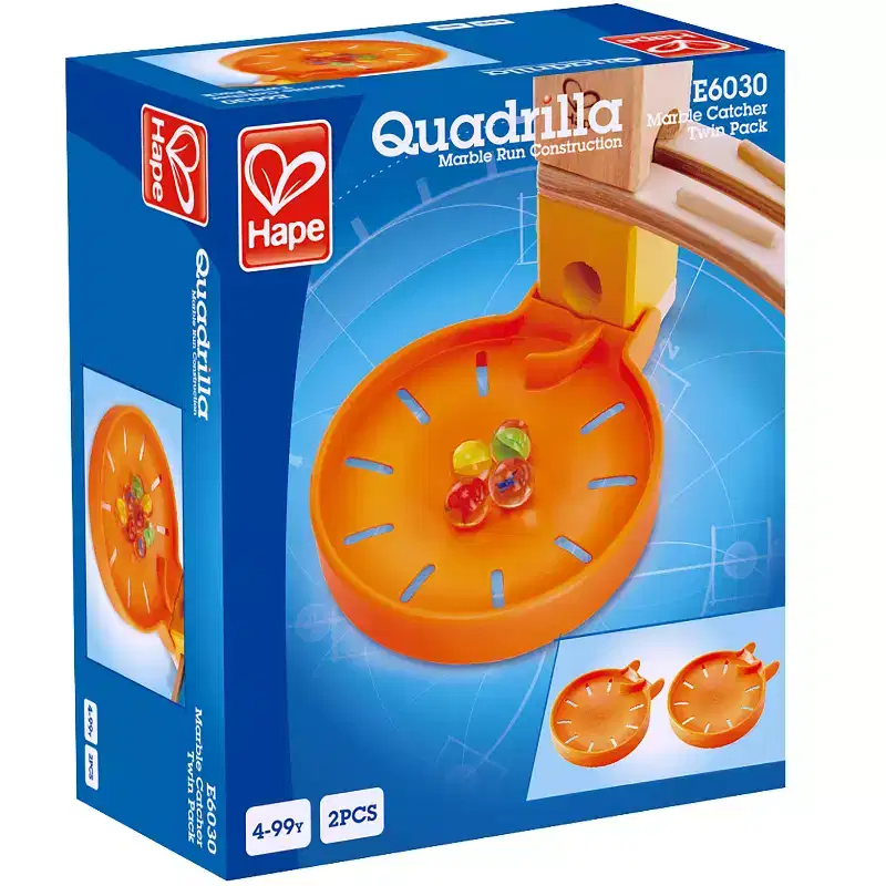 Hape: Quadrilla: Marble Catcher Twin Pack - 2 Marble Catchers, Ages 4+