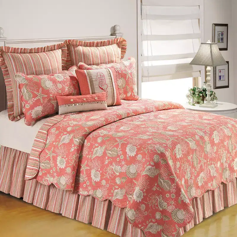 C&F Home Coral Natural Bedspread Collection