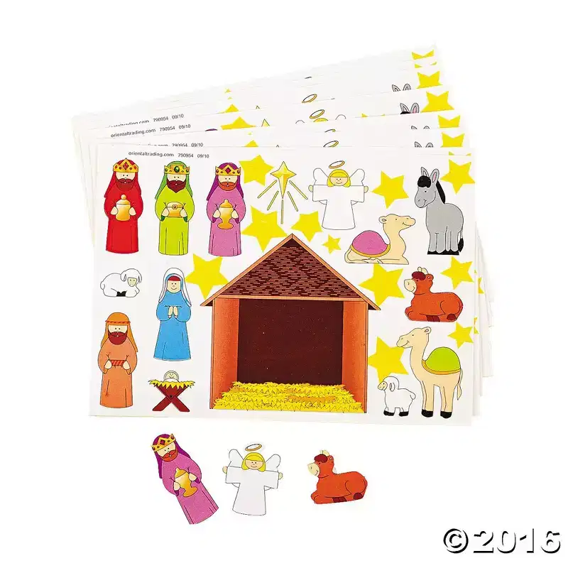 Fun Express 2 Dozen (24) Sheets Education Christmas Party Classroom Activity Favors