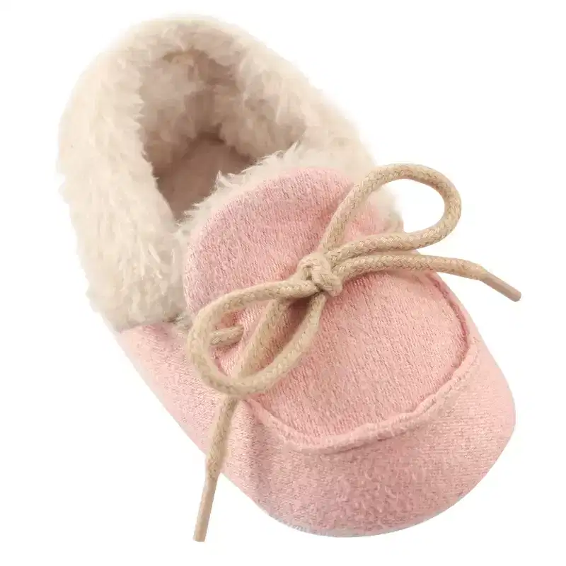 Luvable Friends Baby Girls Moccasin Shoes, Pink