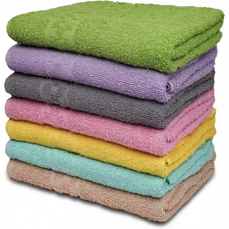 7 - Pack Bath Towels - 30x54 - Ultra Soft 100 Cotton, Highly Absorbent for Bathroom, Pool, Gym, Spa, Hotel Use Colors Variety