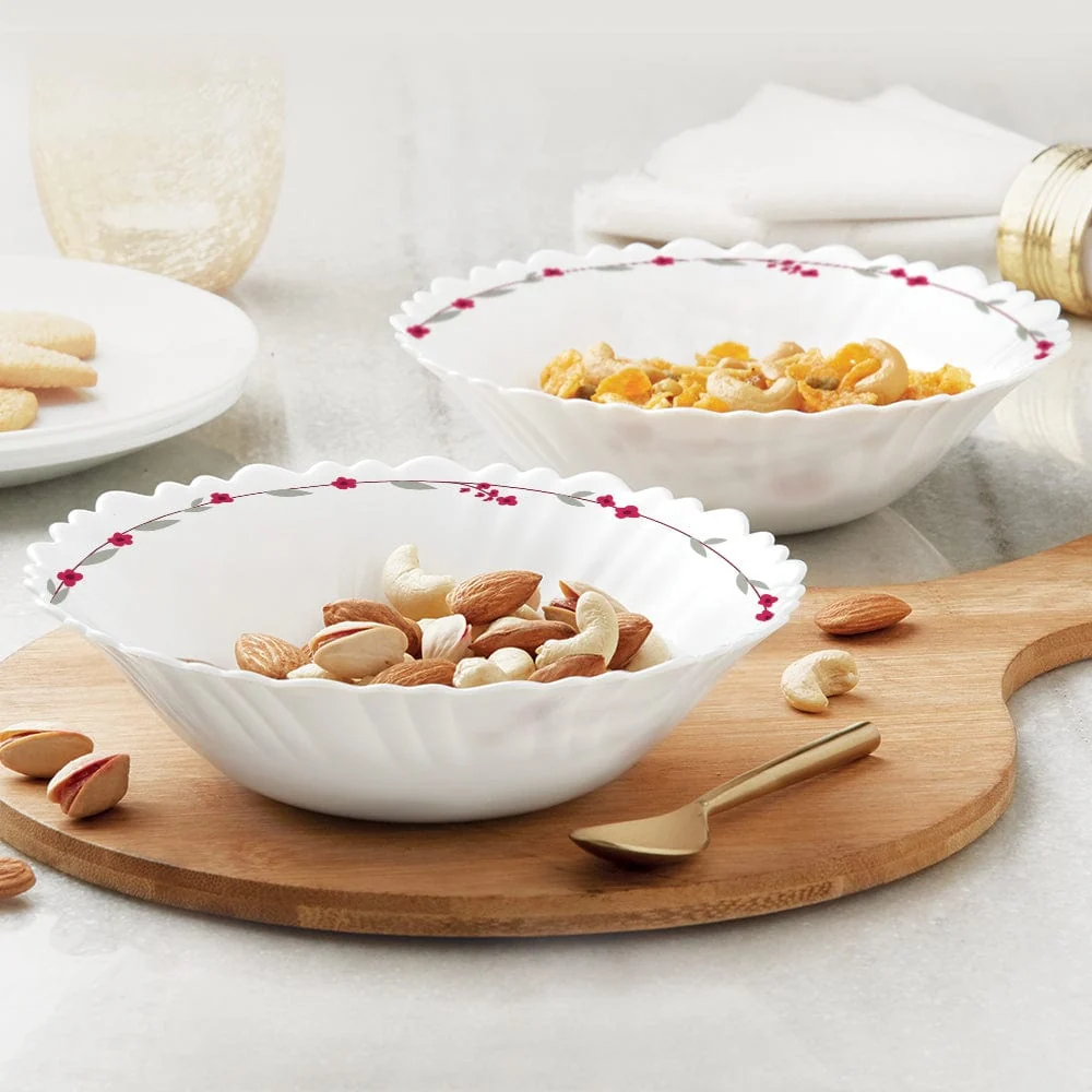 Red Berry Branch Multipurpose Bowl Set &ndash; 2 pcs
