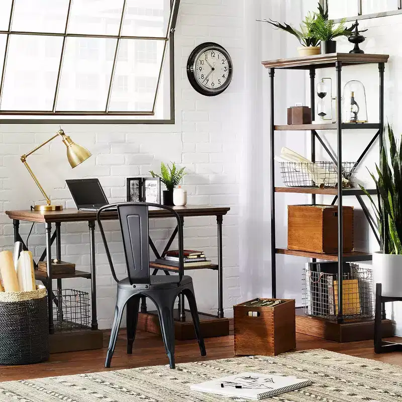 Black and Espresso Conway Home Office Furniture Collection - Threshold